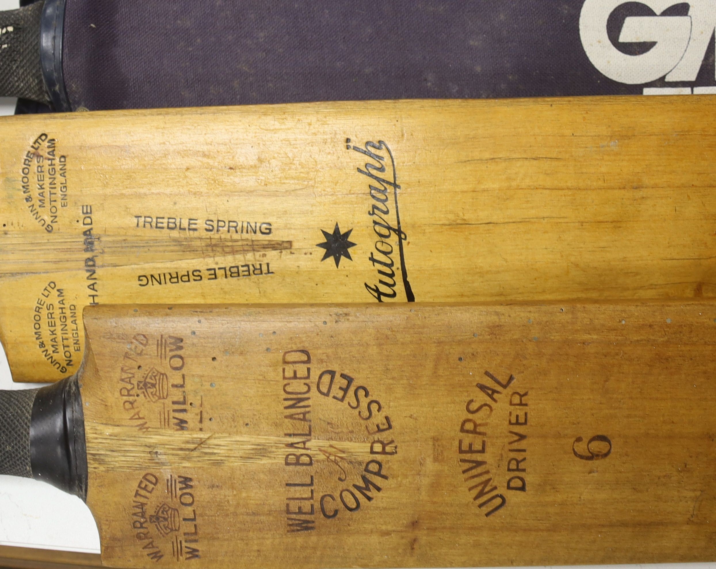 Three cricket bats